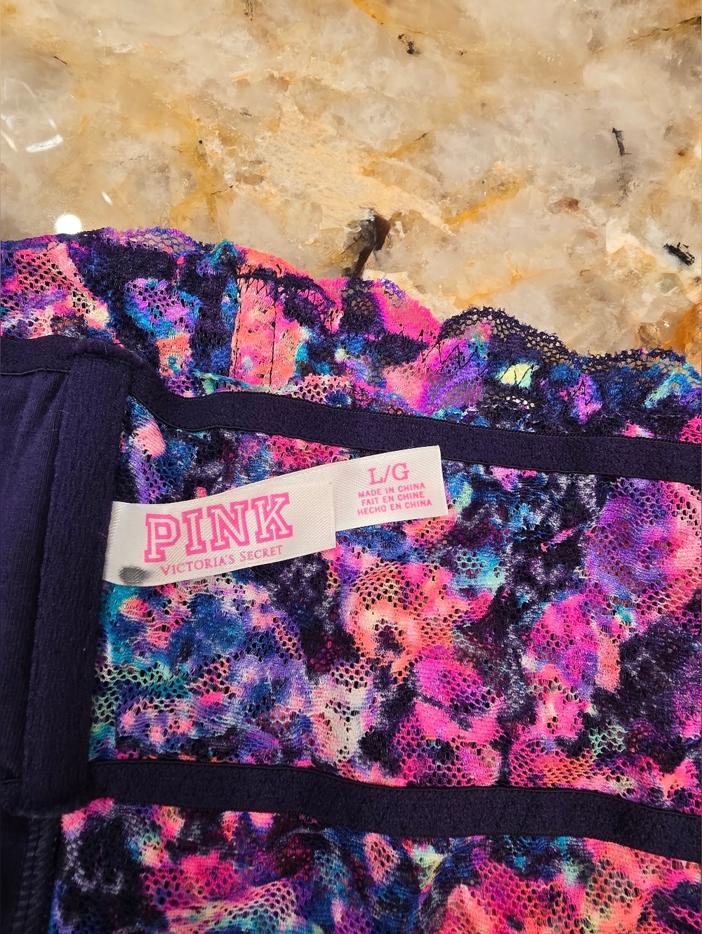 Victoria's Secret PINK Lace Bandeau Bralette L - Picture 5 of 8